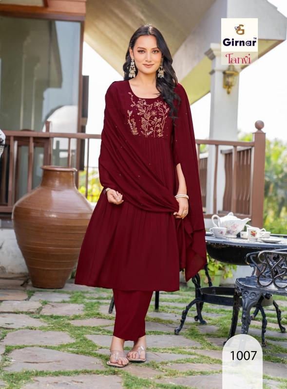 Girnar tanvi vol 1 anarkali 3pcs daily wear kurtis wholesale